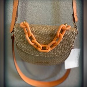 NWT Anne Klein Papaya Crossbody